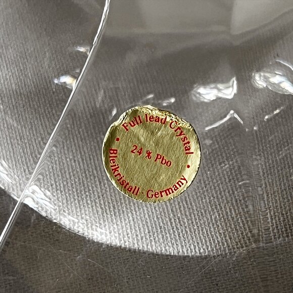 Vintage Full Lead Crystal 4-Arm Candle Holder MCM Minimalist Candelabra Germany - Picture 10 of 10